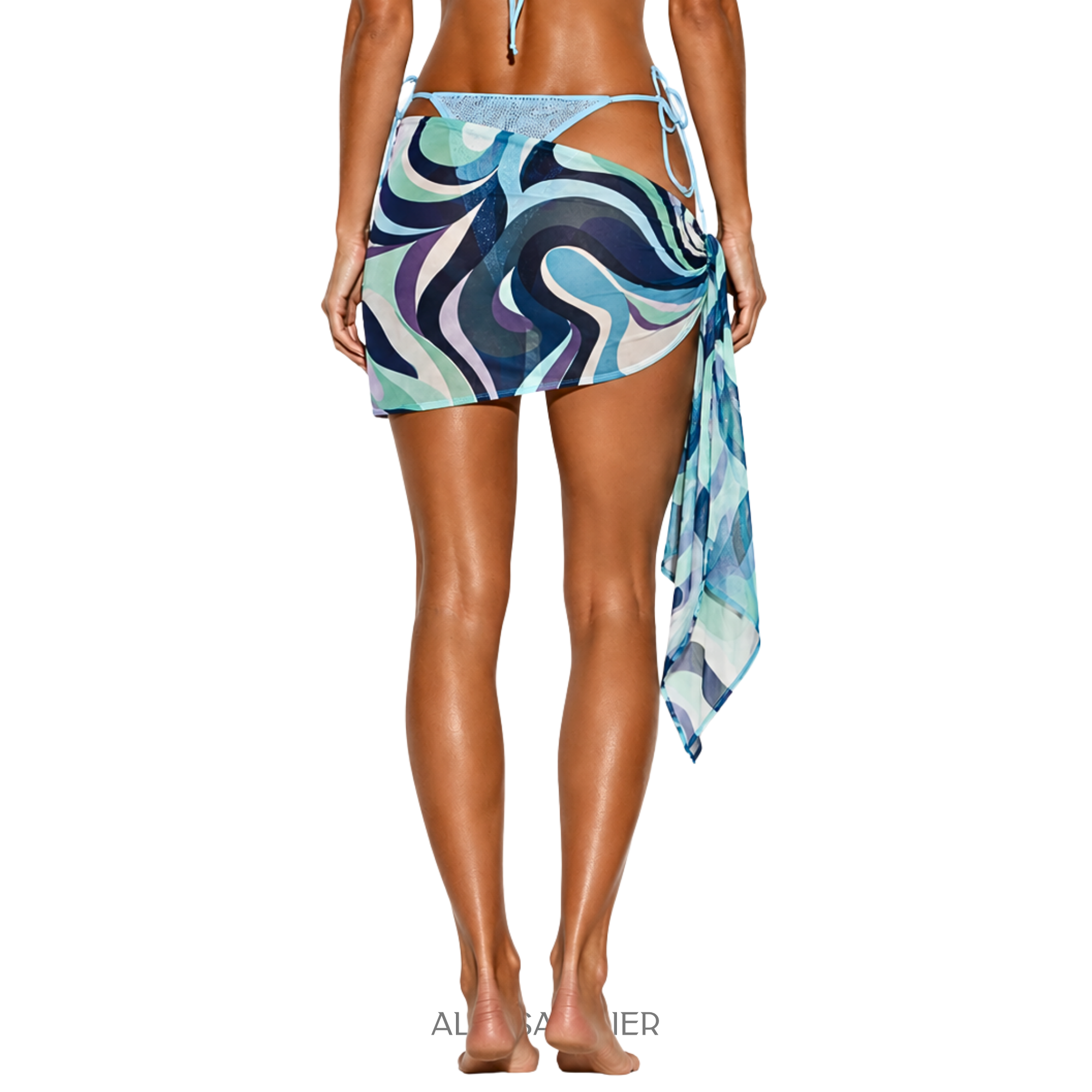 Tamara Sheer Cloth, Ocean Blue