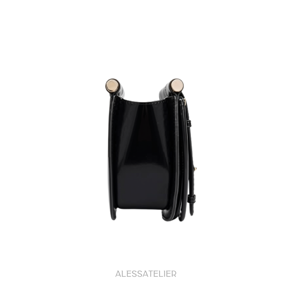 Rach Bag, Black Vegan Leather