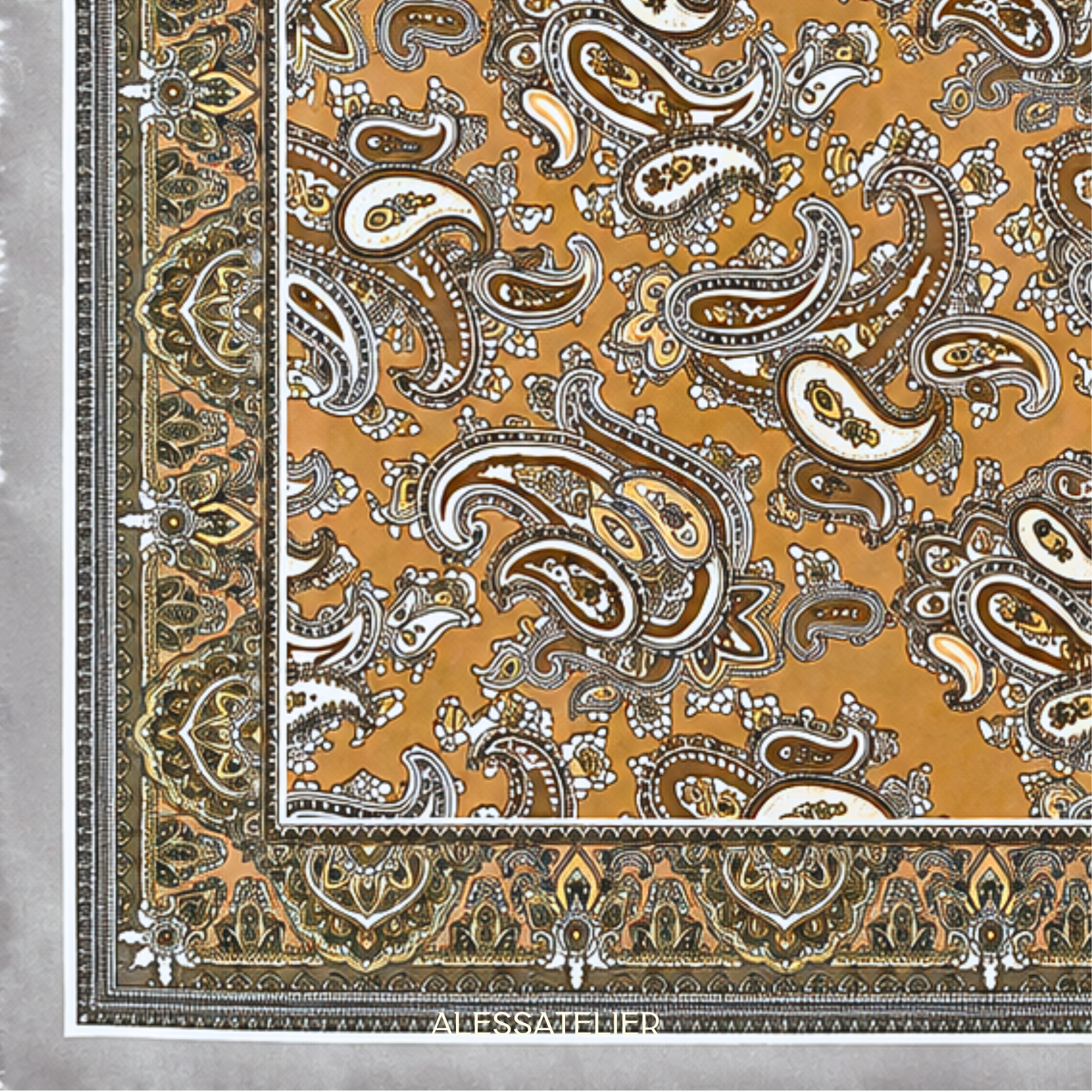 Samira Satin Cloth, Light Grey Silver