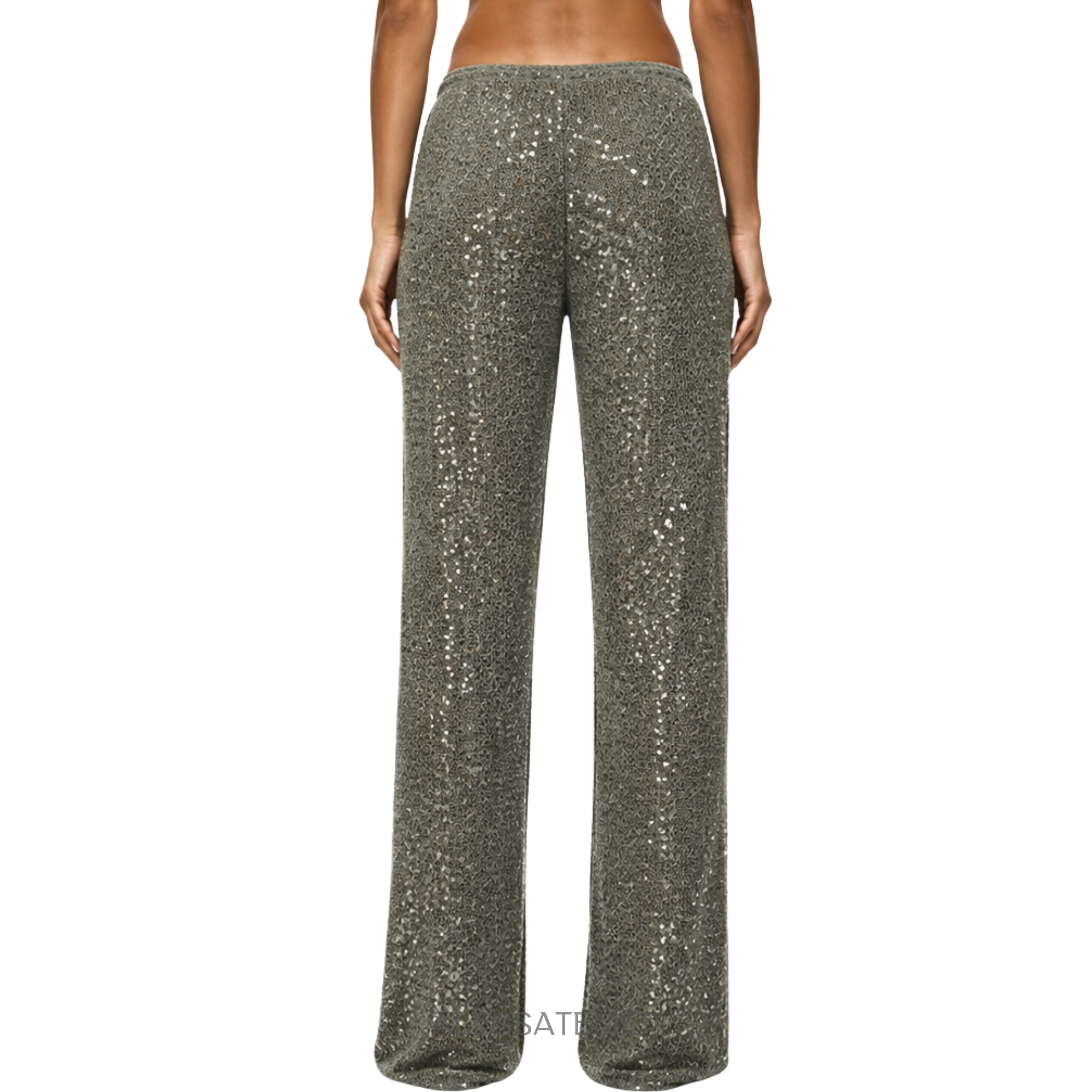 Moira Knitted Pants, Sage Green