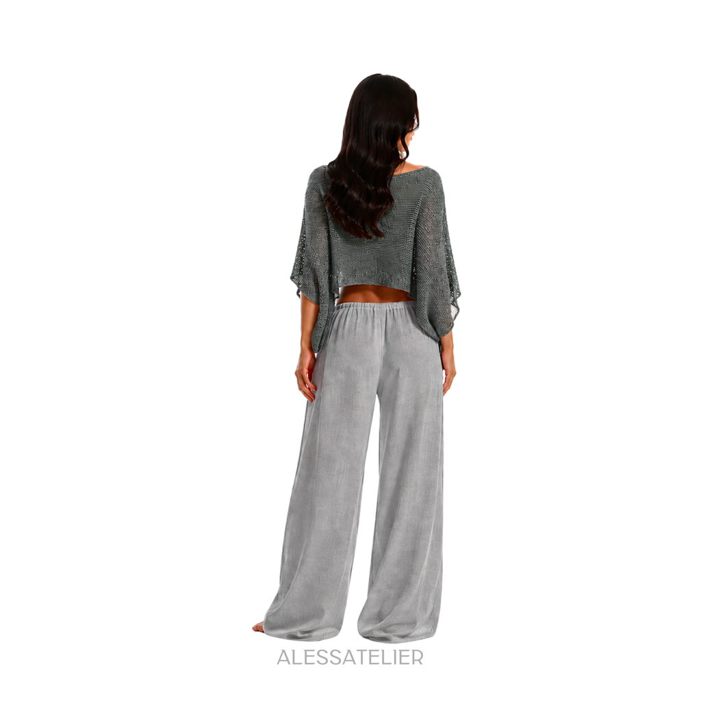 Roth Linen Pants, Grey