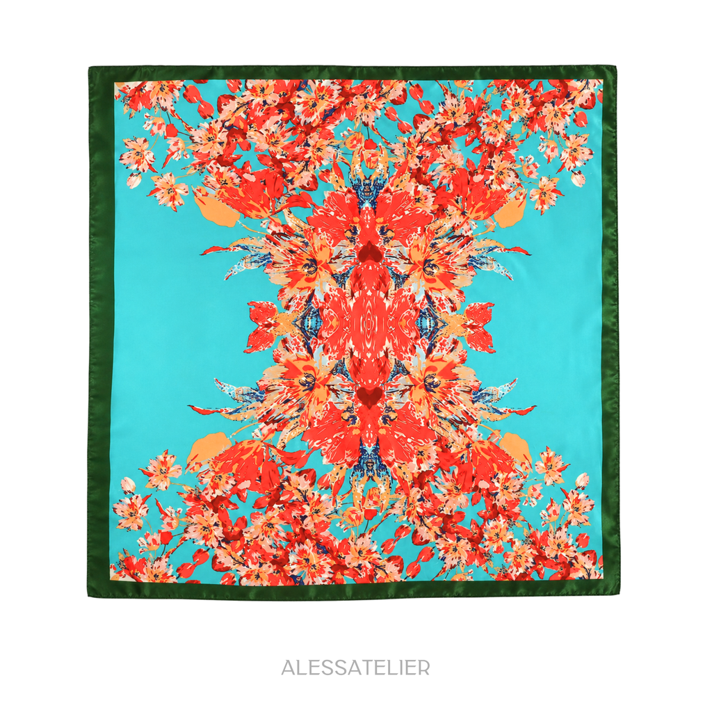 Turks & Caicos Satin Cloth, Turquoise