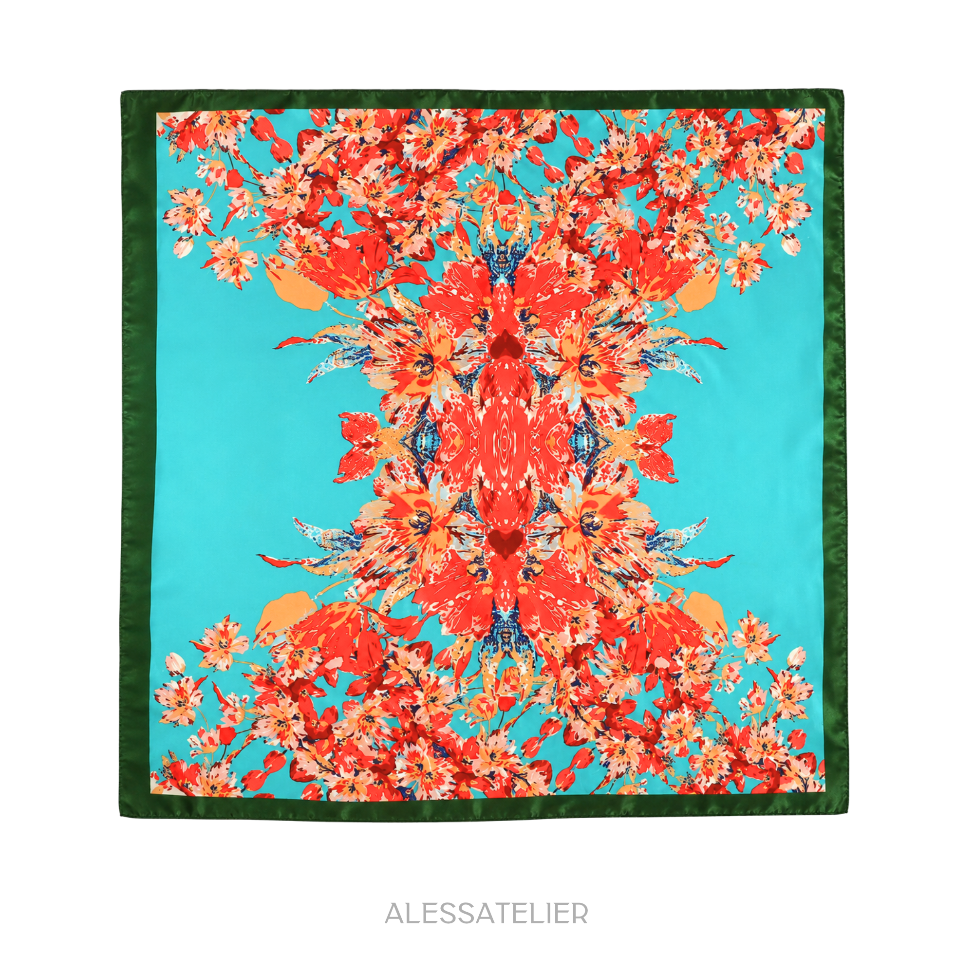 Turks & Caicos Satin Cloth, Turquoise