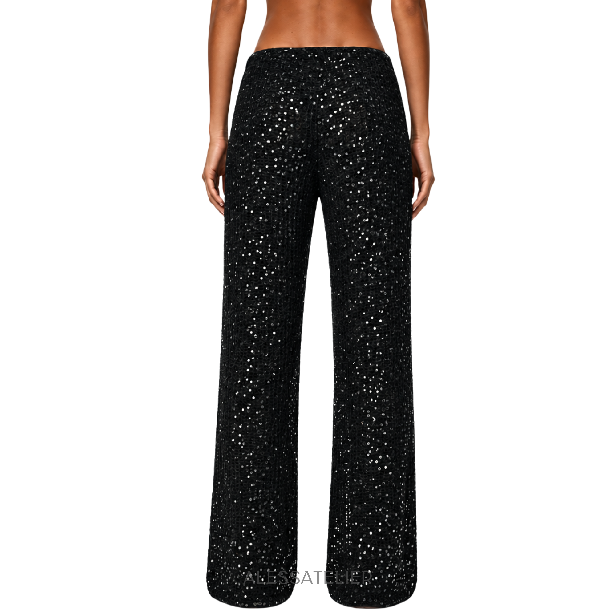 Moira Knitted Pants, Black