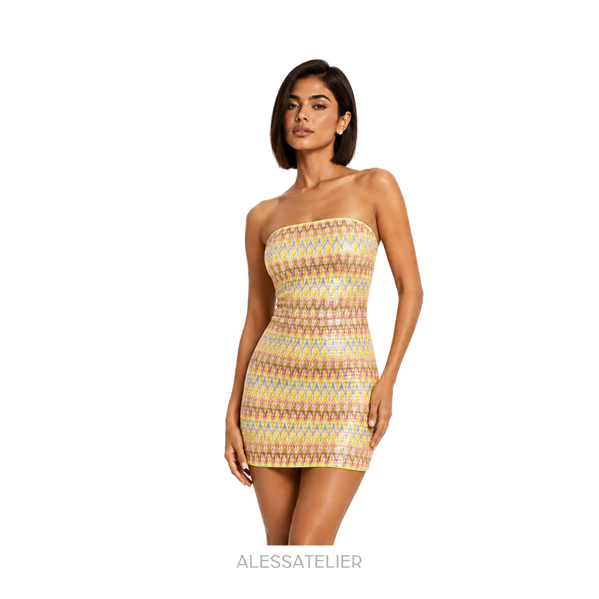 Azzia Strapless Mini Dress