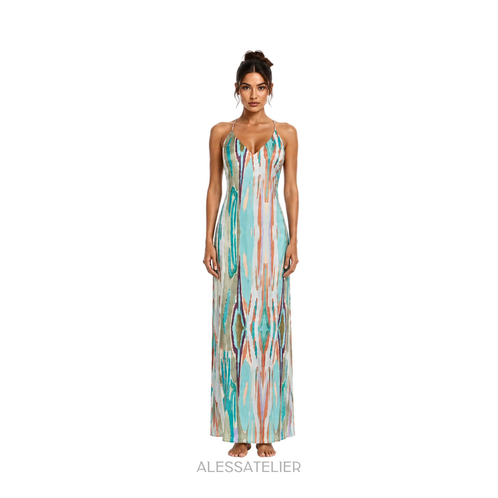 Thalia Stone Maxi Dress