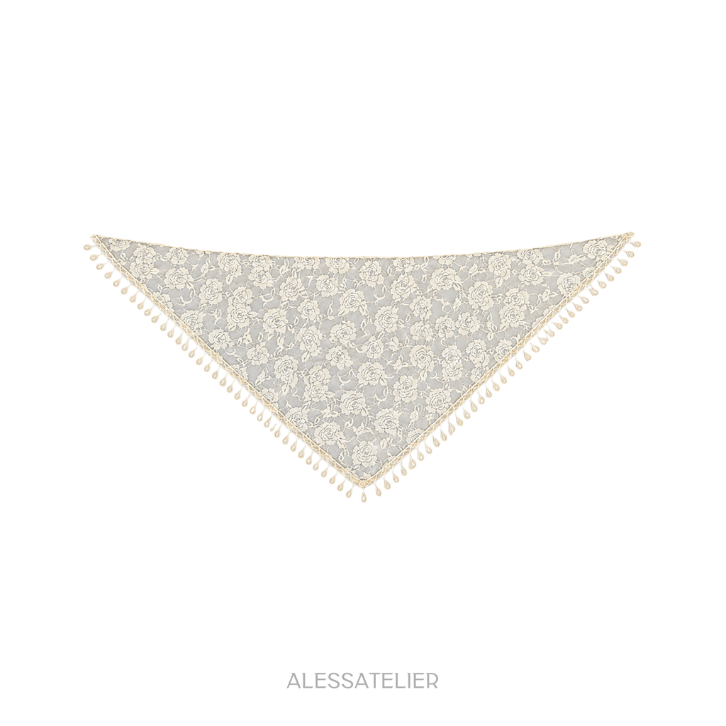 Mariah Lace Cloth, Bone