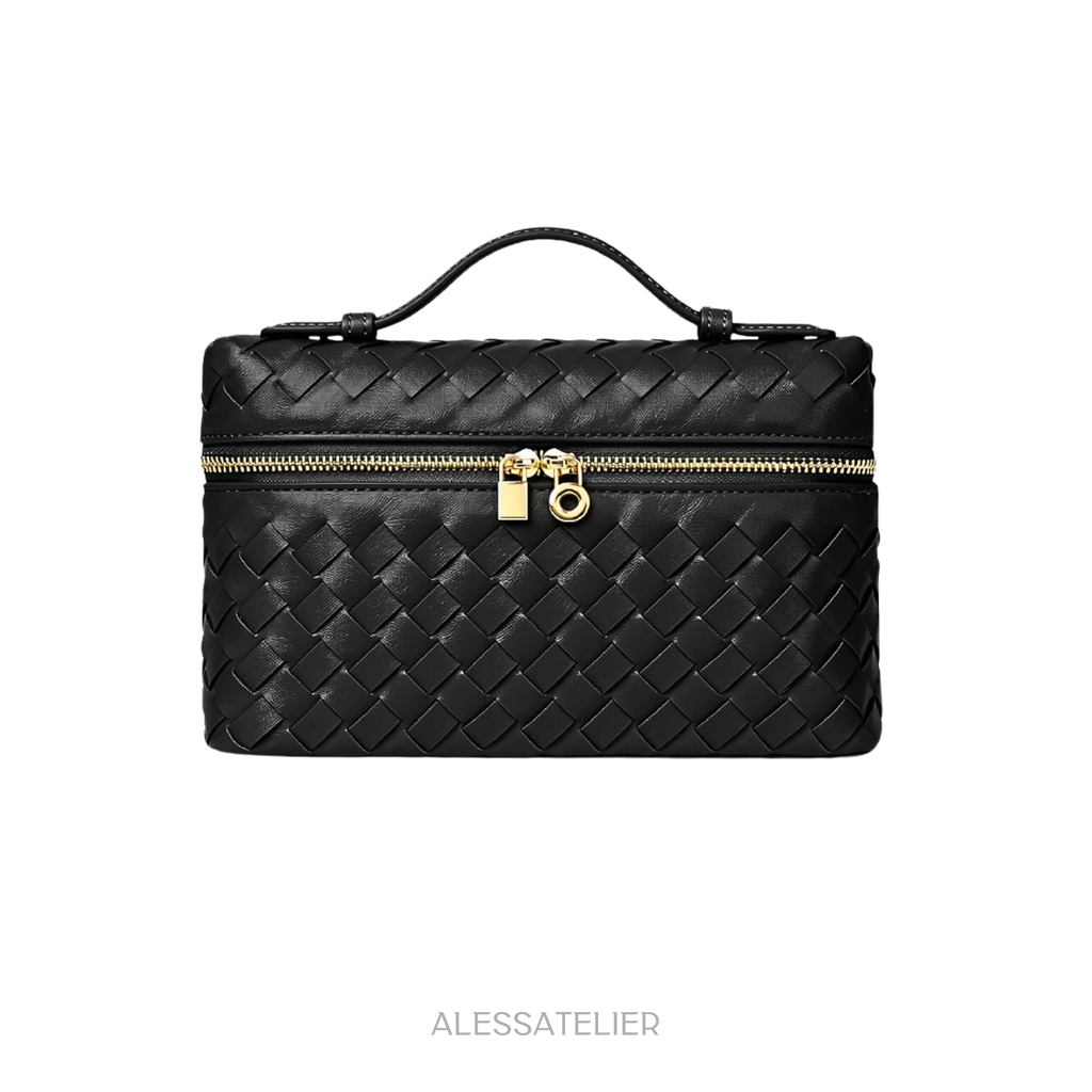 Sarah Bag, Black Vegan Leather