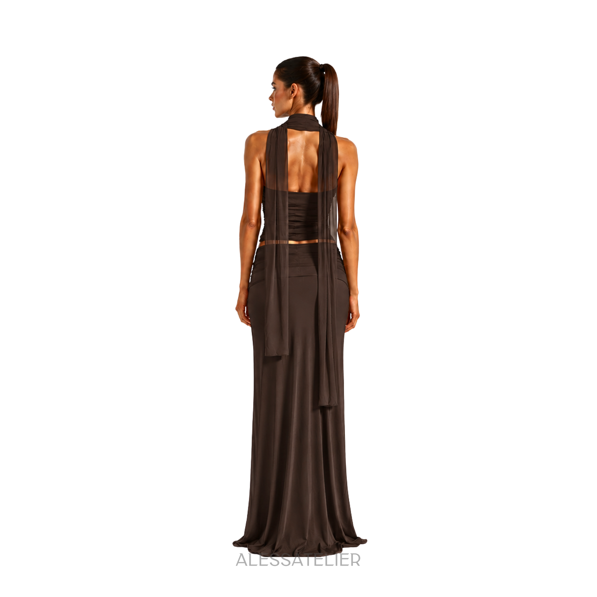 Alaia Set, Coffee Brown