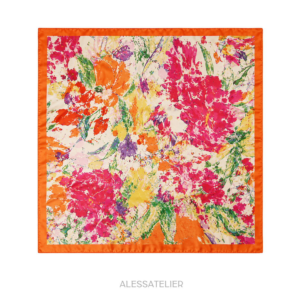 Melissa Satin Cloth, Orange