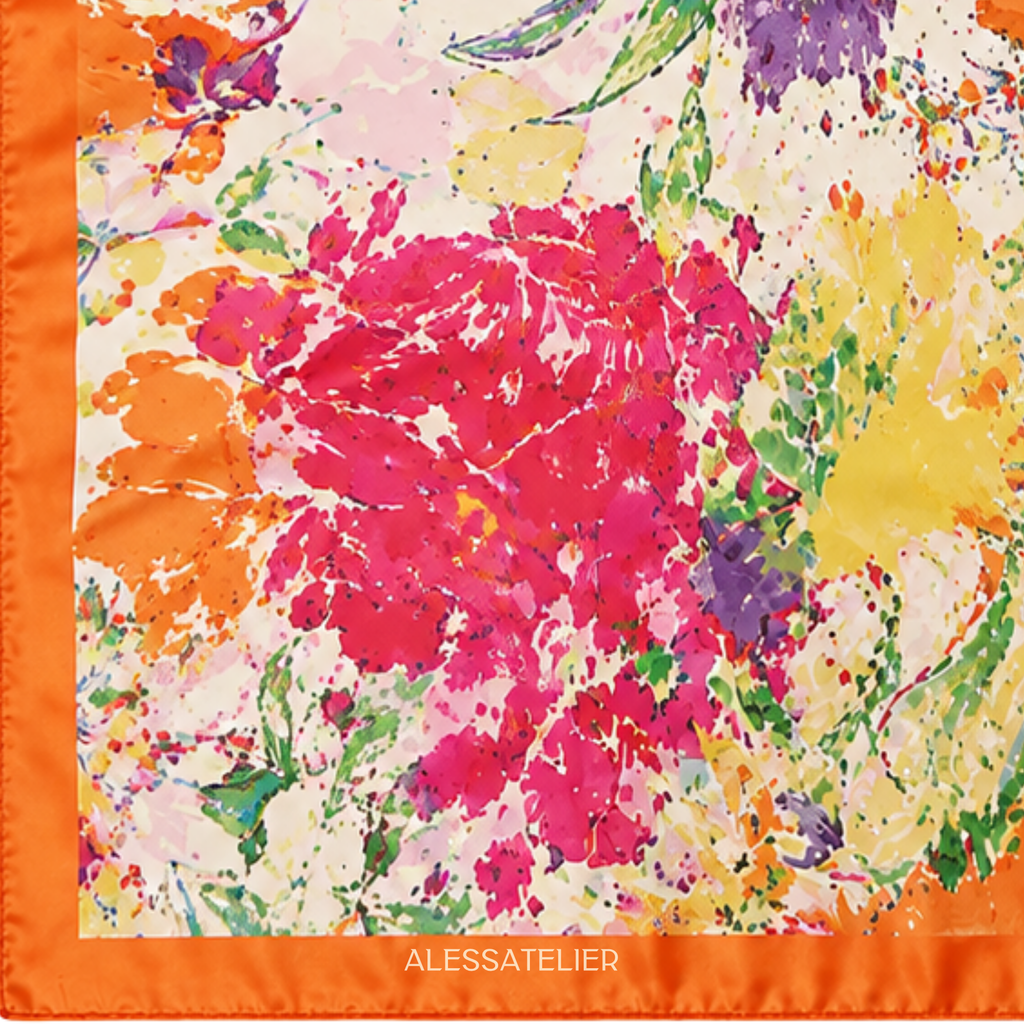 Melissa Satin Cloth, Orange