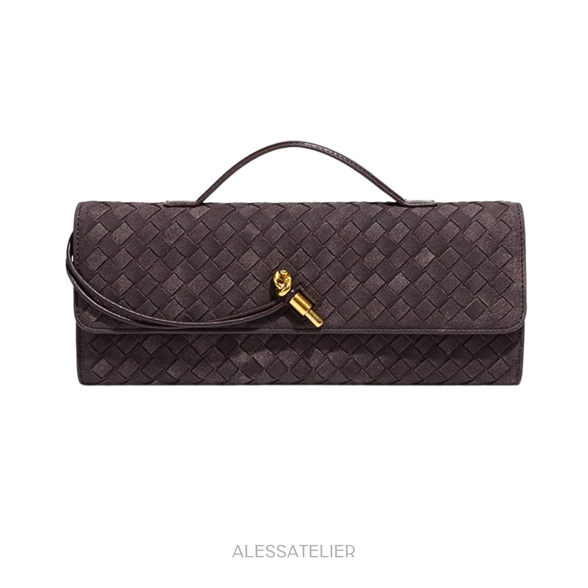 Anahí Bag, Black Suede