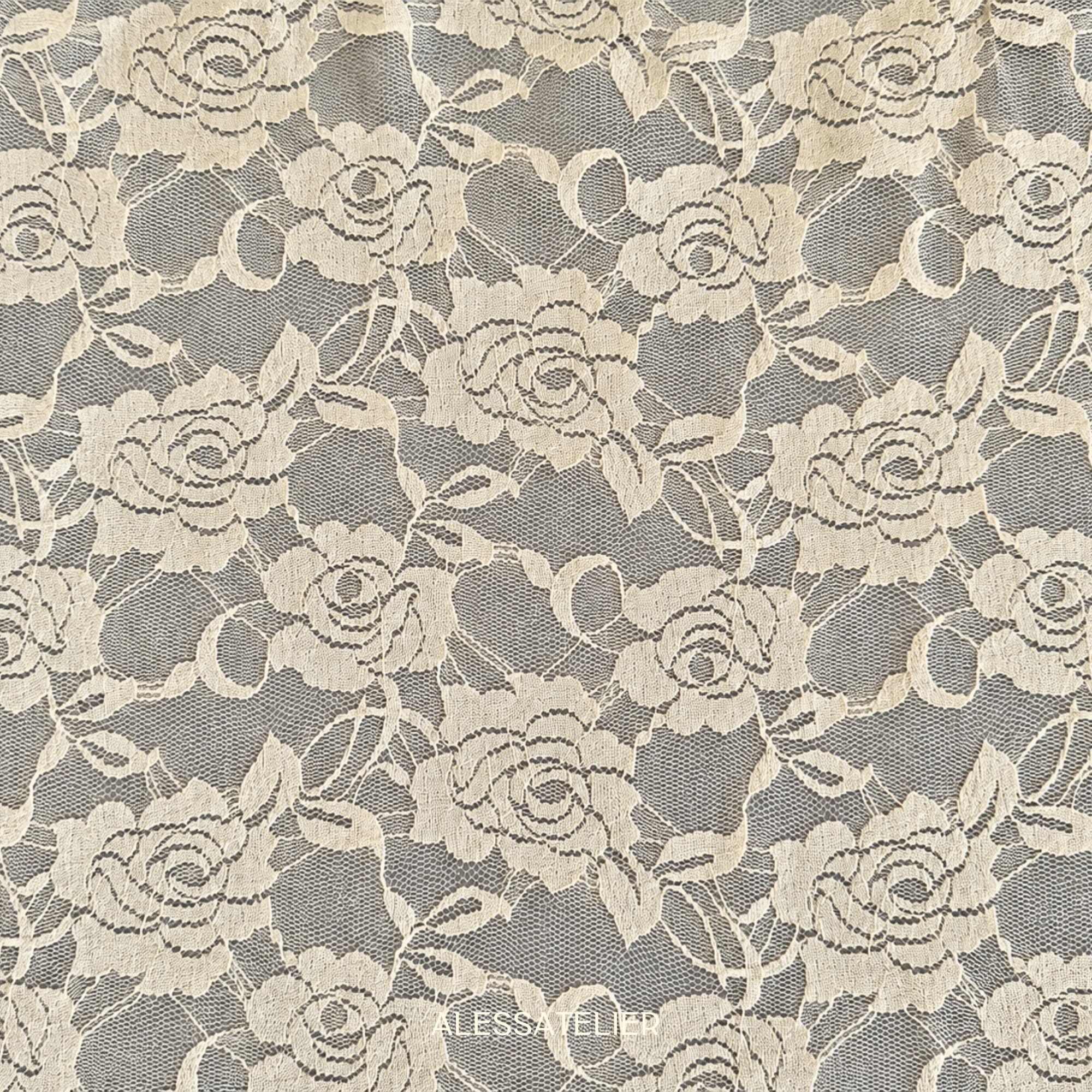 Mariah Lace Cloth, Bone