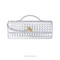 Anahí Bag, Silver Vegan Leather