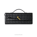 Anahí Bag, Black Vegan Leather & Suede