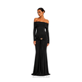 Lauren Contour Fitted Maxi Dress, Black