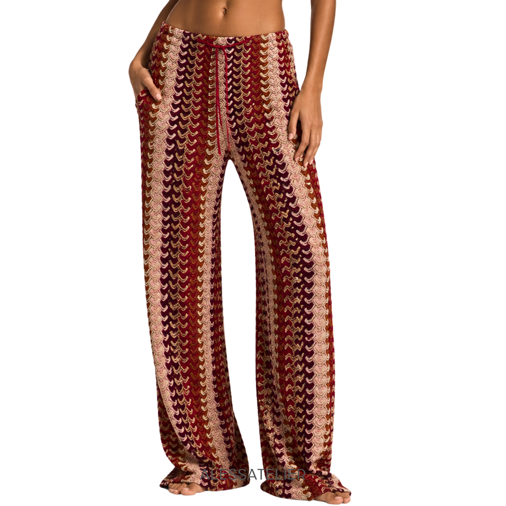 Catalina Palazzo Pants, Pale