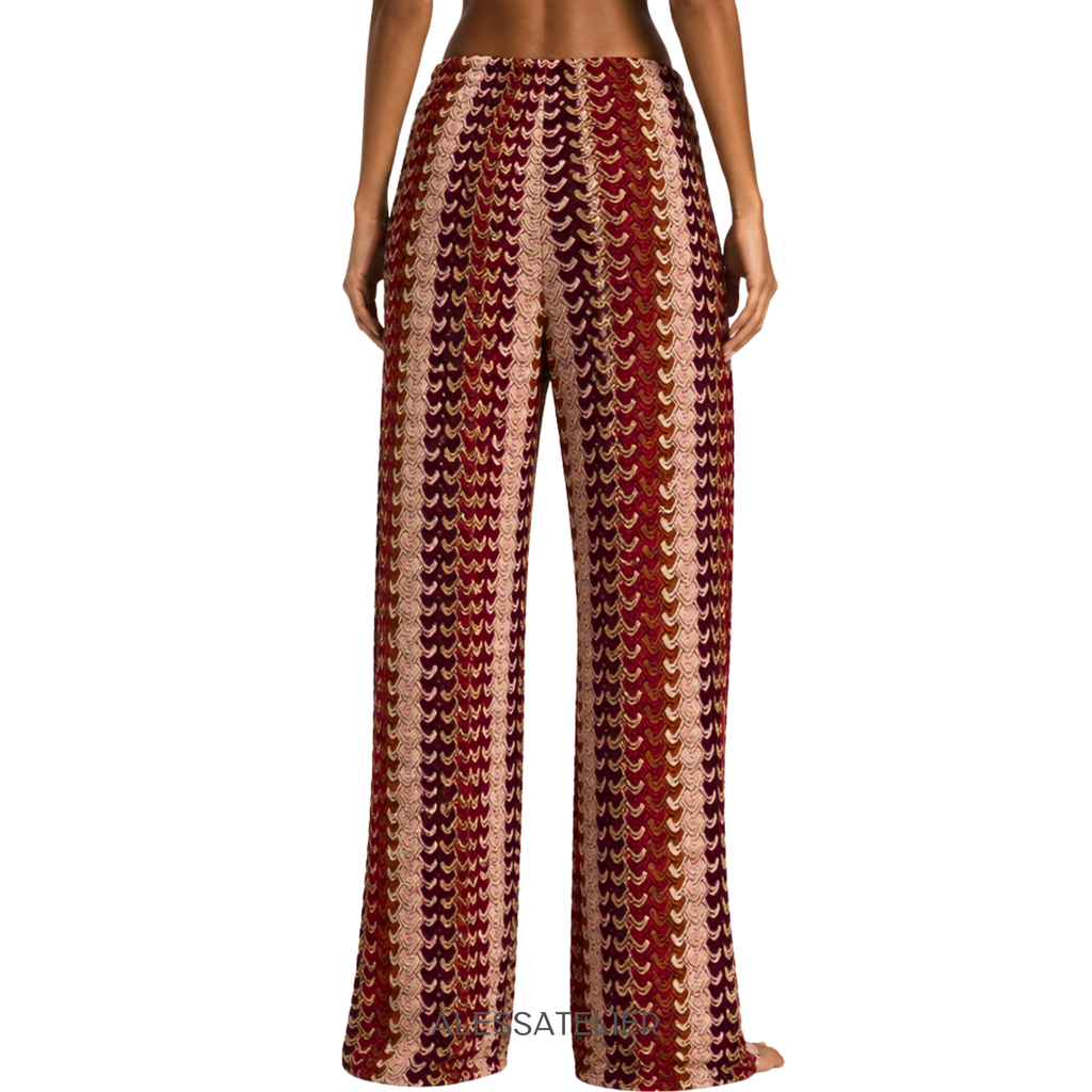 Catalina Palazzo Pants, Terracota