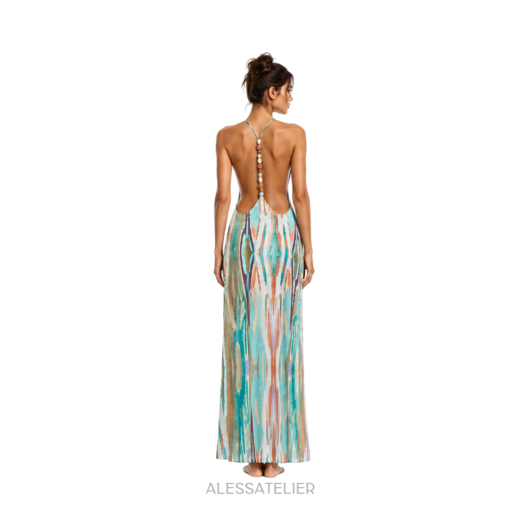 Thalia Stone Maxi Dress