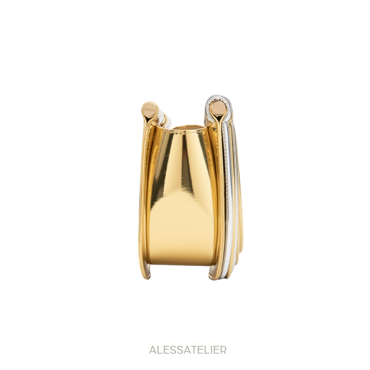 Rach Bag, Gold & Silver Vegan Leather