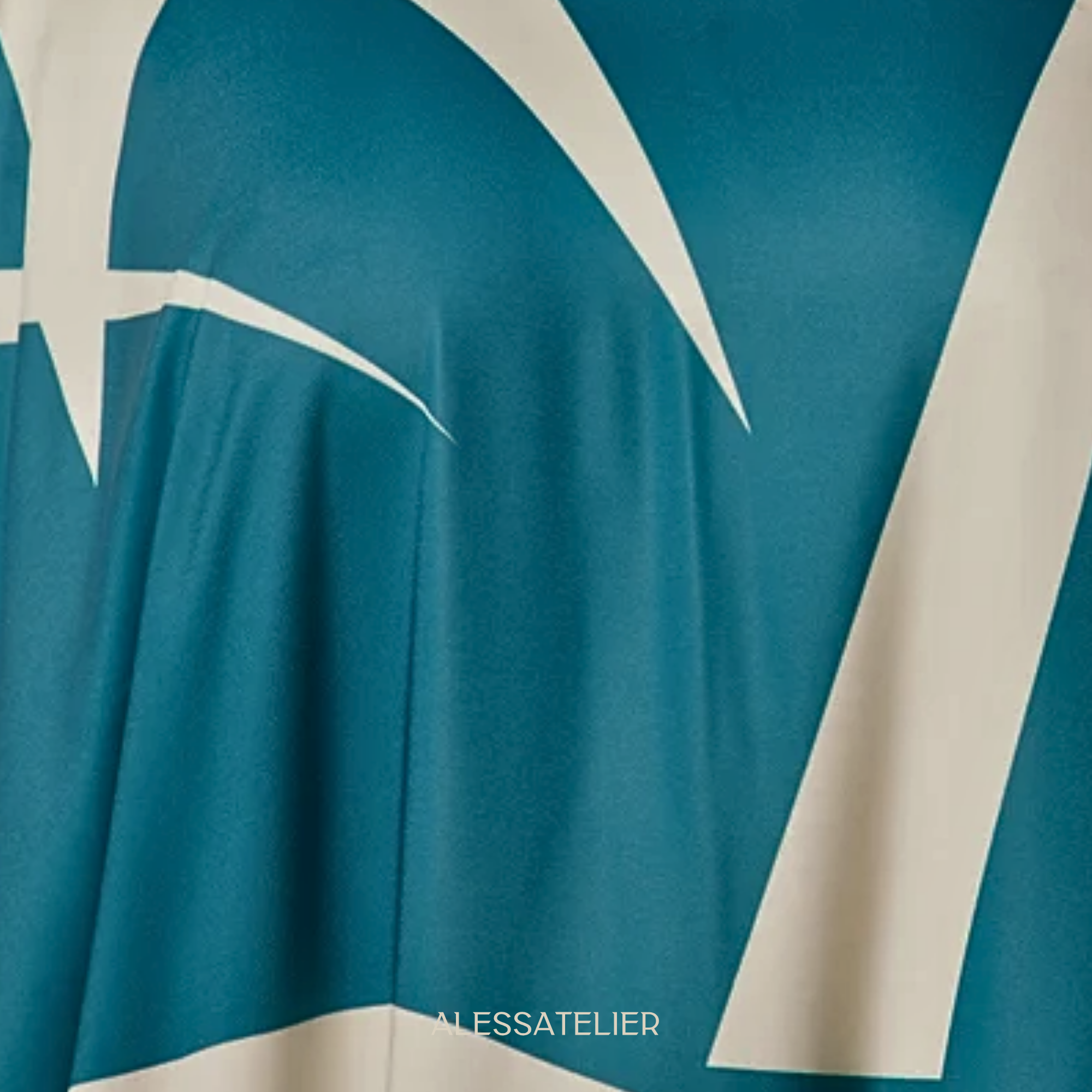 Fiji Assymetric Satin Caftan