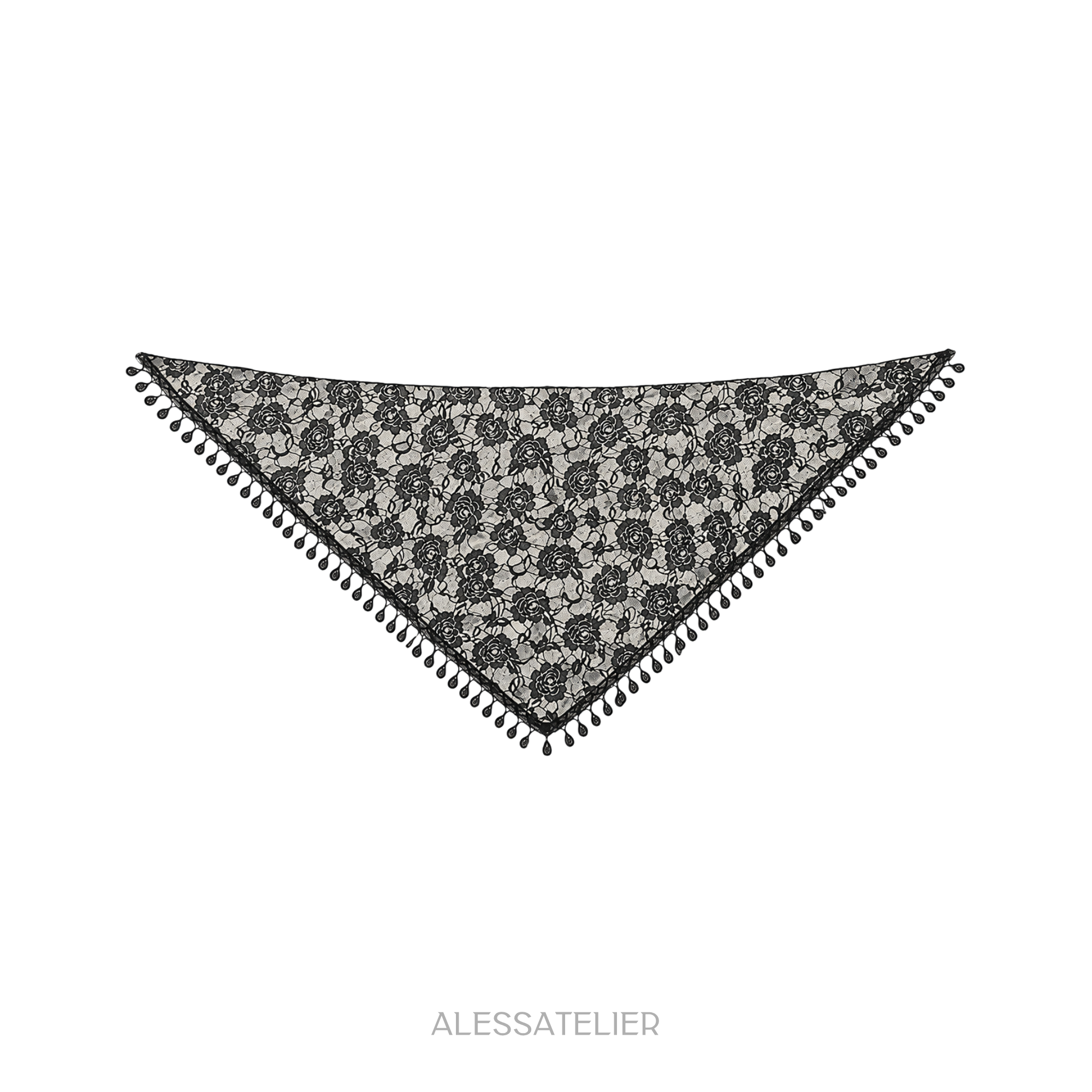 Mariah Lace Cloth, Black