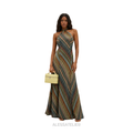 Catalonia Woven Maxi Dress, Olive Green