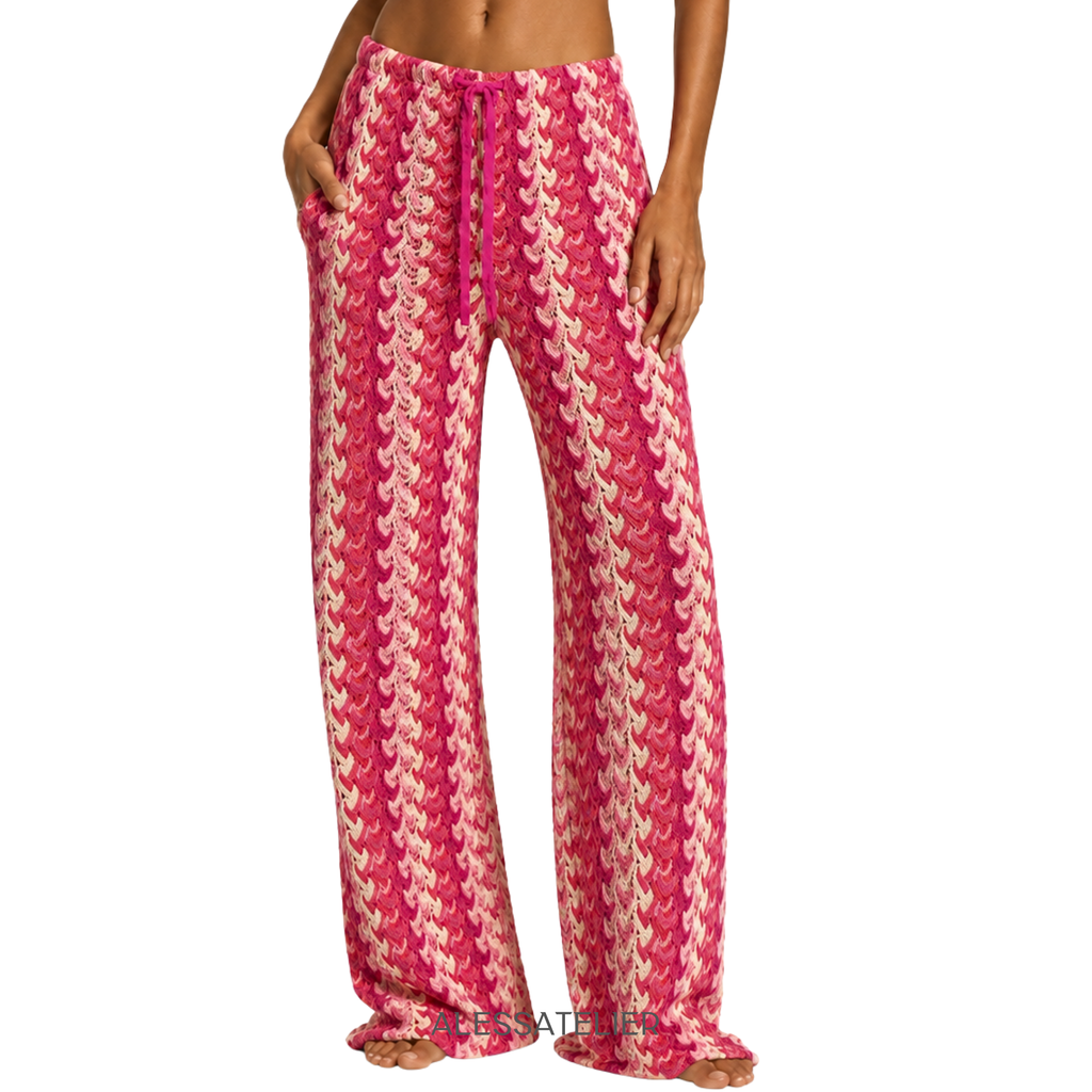 Catalina Palazzo Pants, Pale
