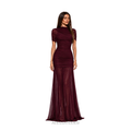 Constanza Princess Maxi Dress, Plum