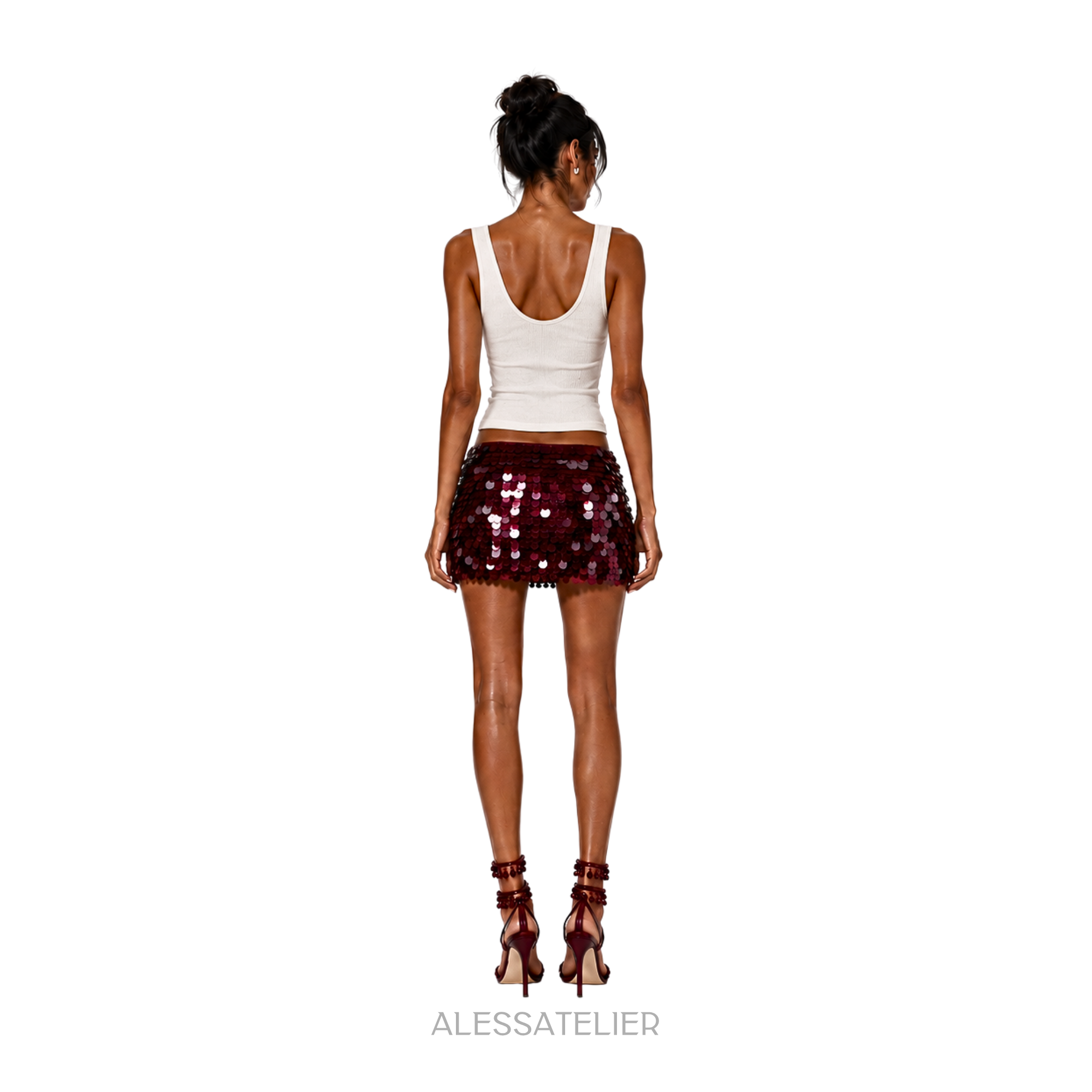 Mary Kate Mini Skirt, Burgundy
