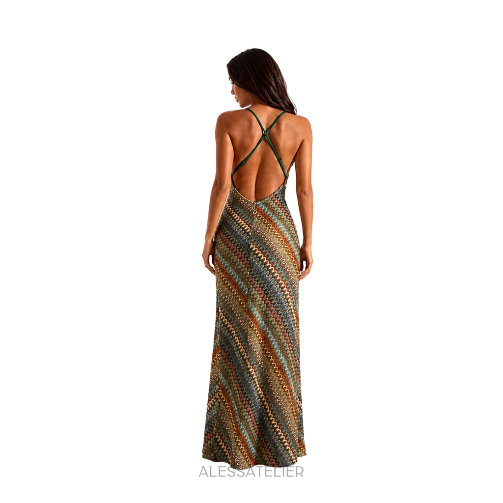 Bruna Woven Maxi Dress