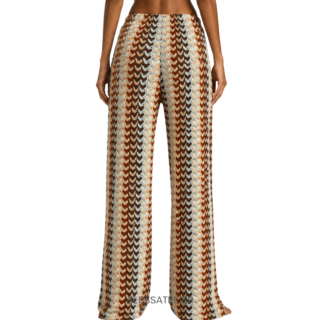 Catalina Palazzo Pants, Pale