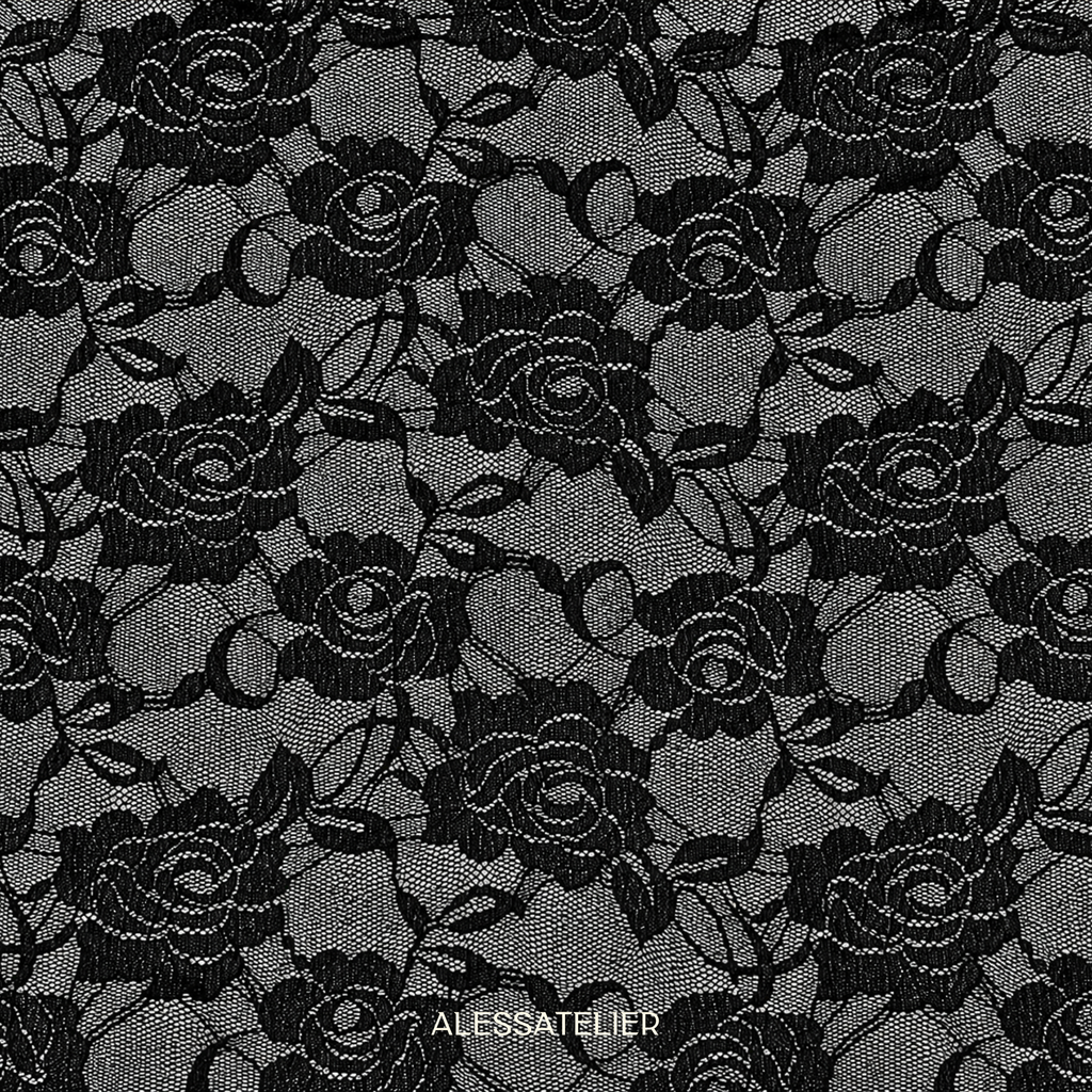 Mariah Lace Cloth, Black