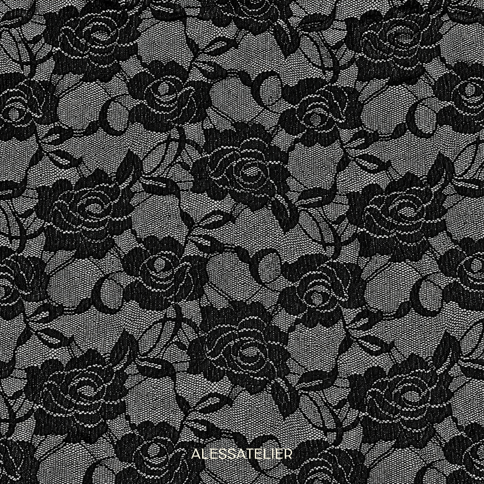 Mariah Lace Cloth, Black