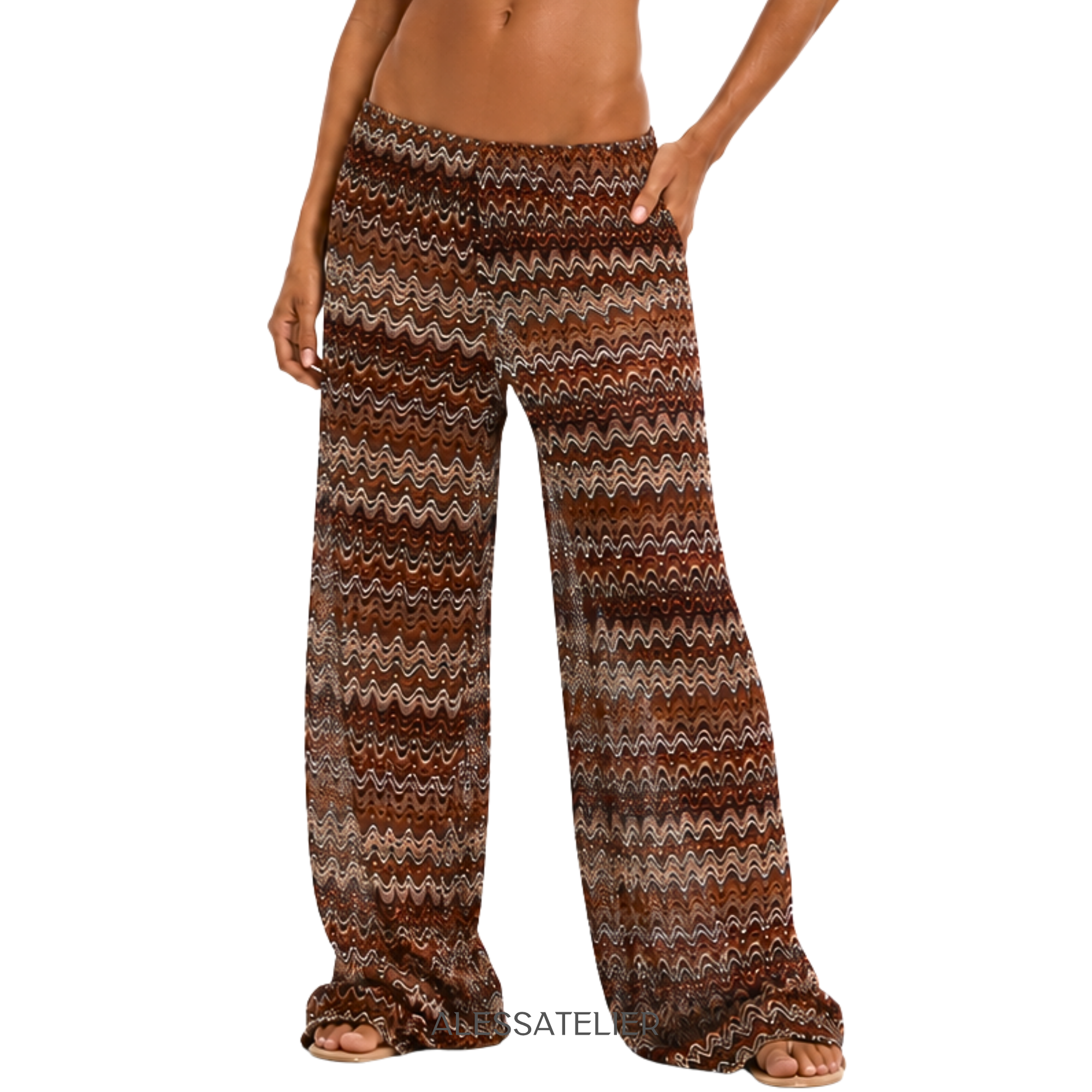 Katia Sheer Palazzo Pants
