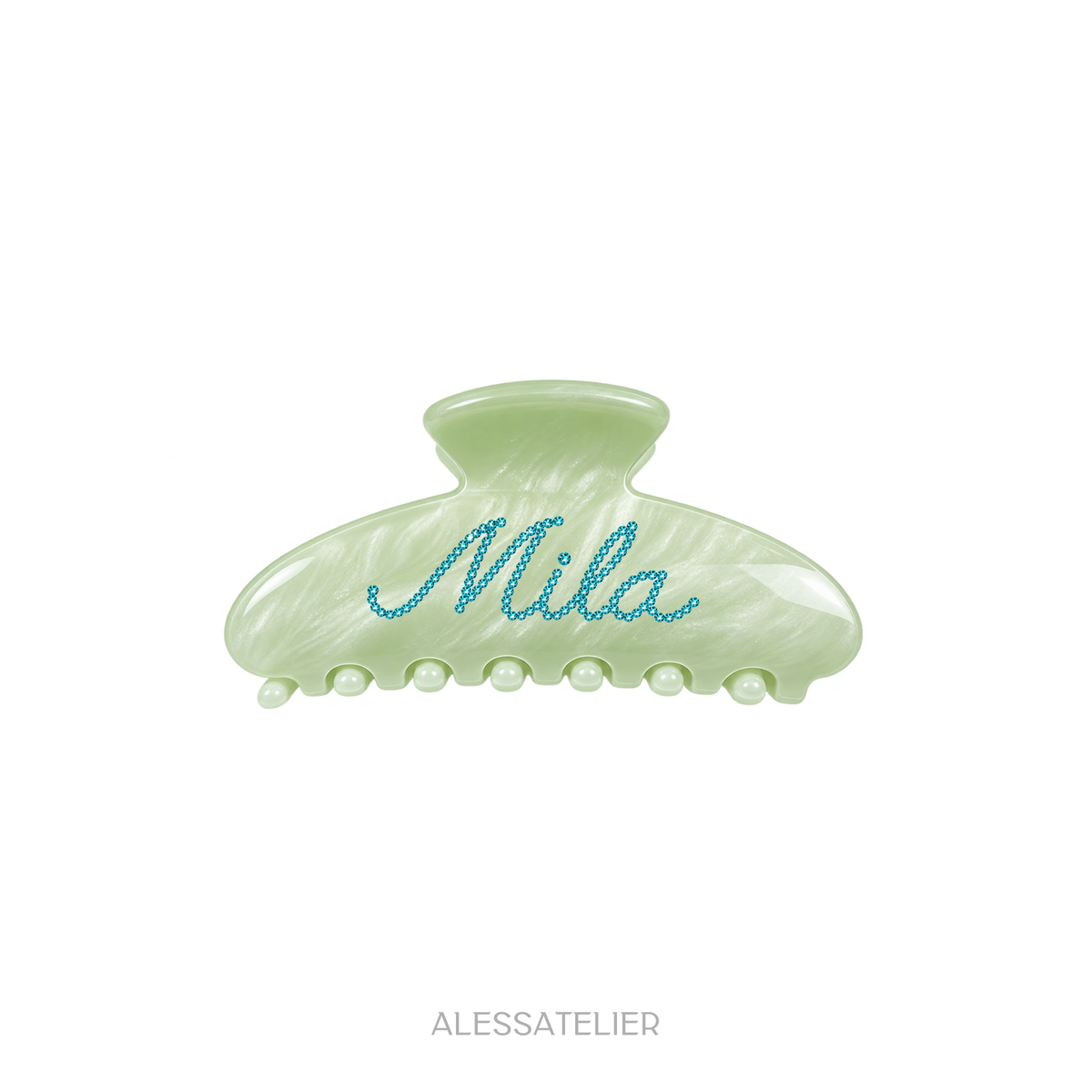 Mila Clawclip, Apple Green Personalizada