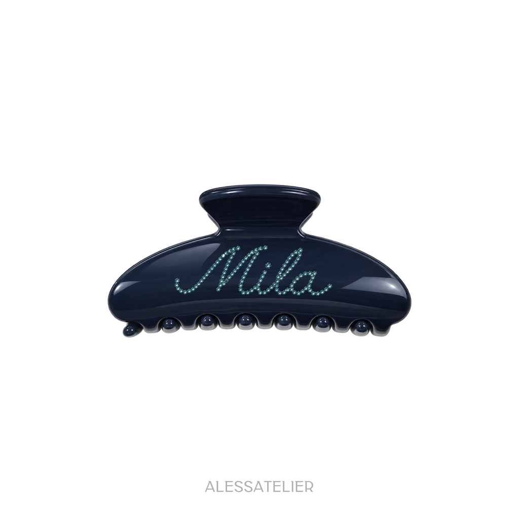 Mila Clawclip, Navy Blue Personalizada