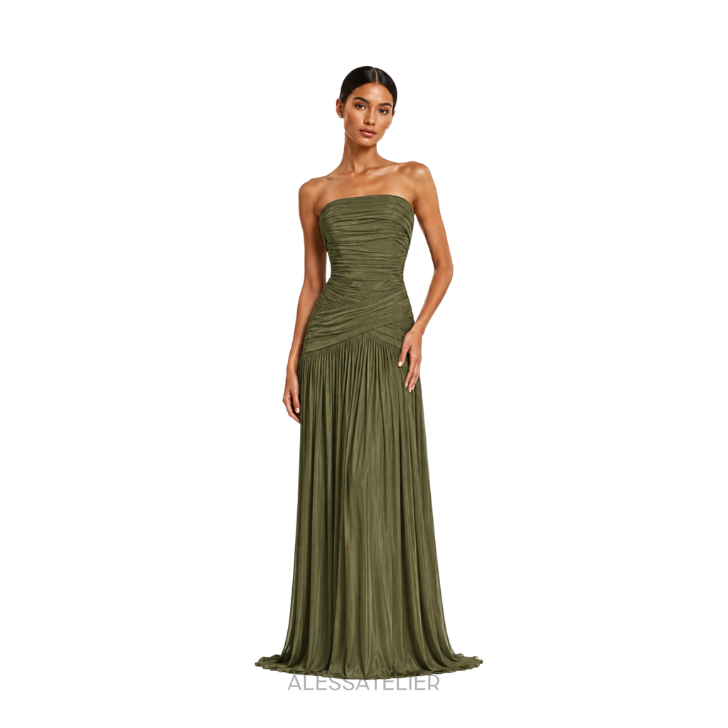 Maca Contour Maxi Dress, Martini