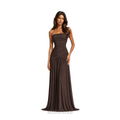 Maca Contour Maxi Dress, Coffee Brown