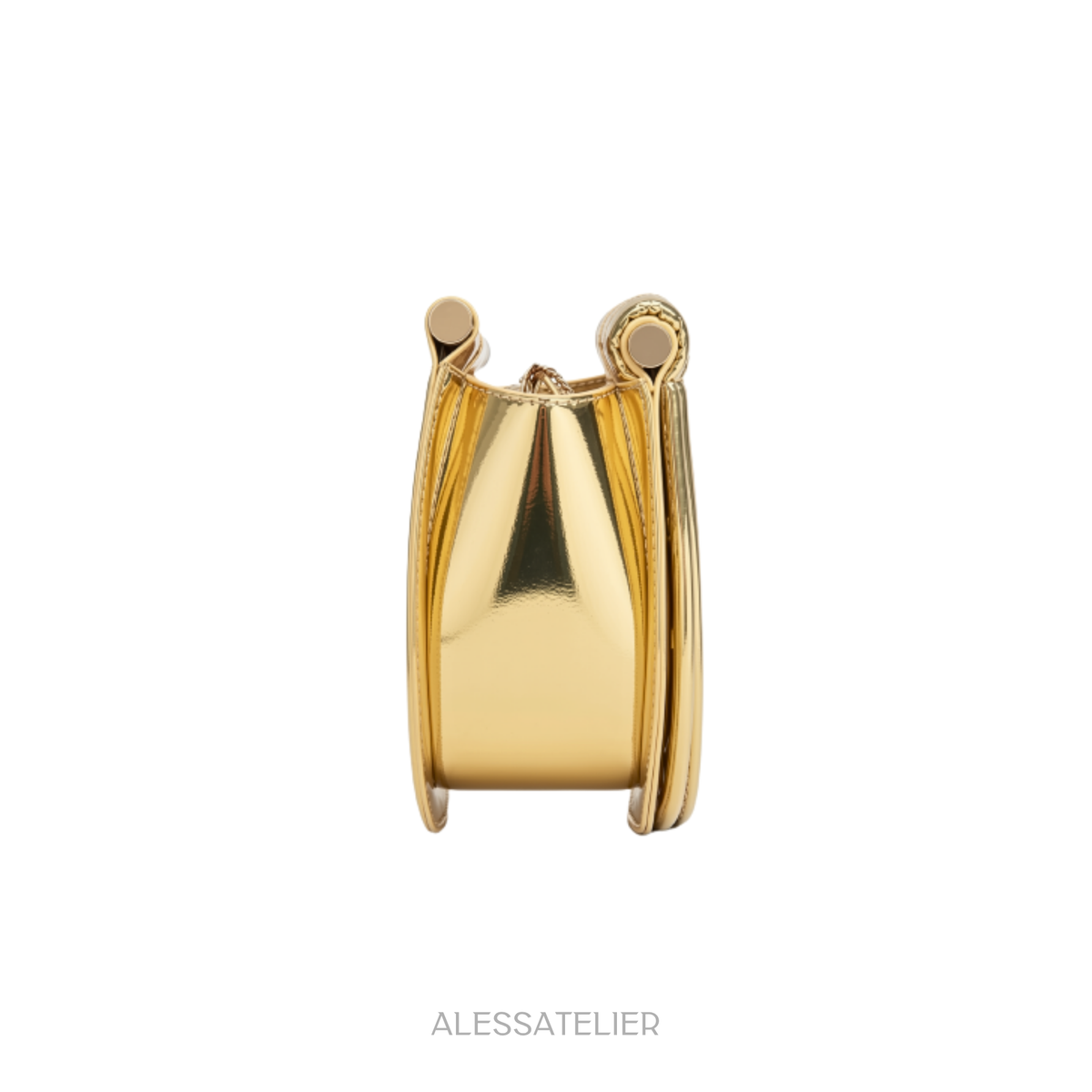 Rach Bag, Gold Vegan Leather