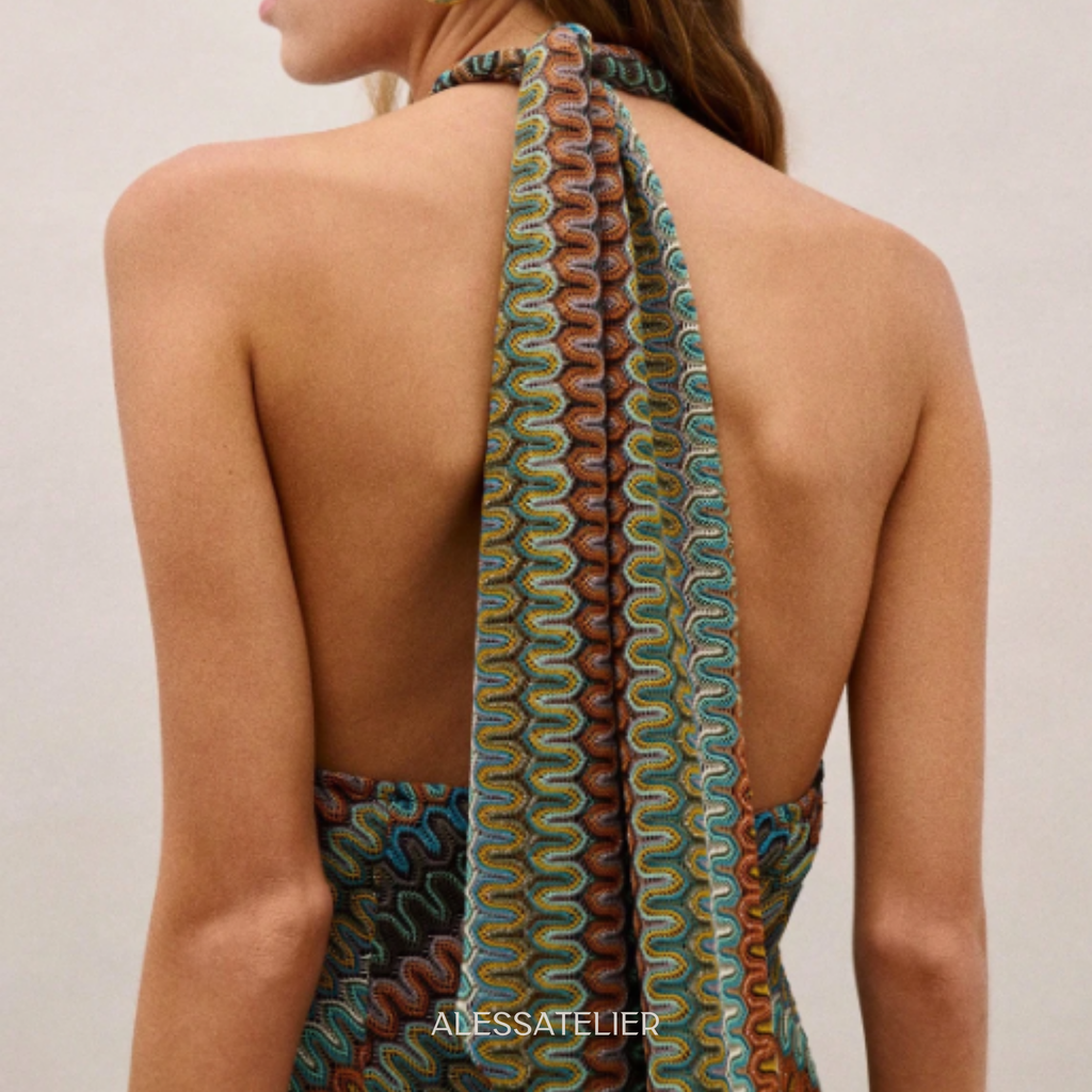 Catalonia Woven Maxi Dress, Olive Green