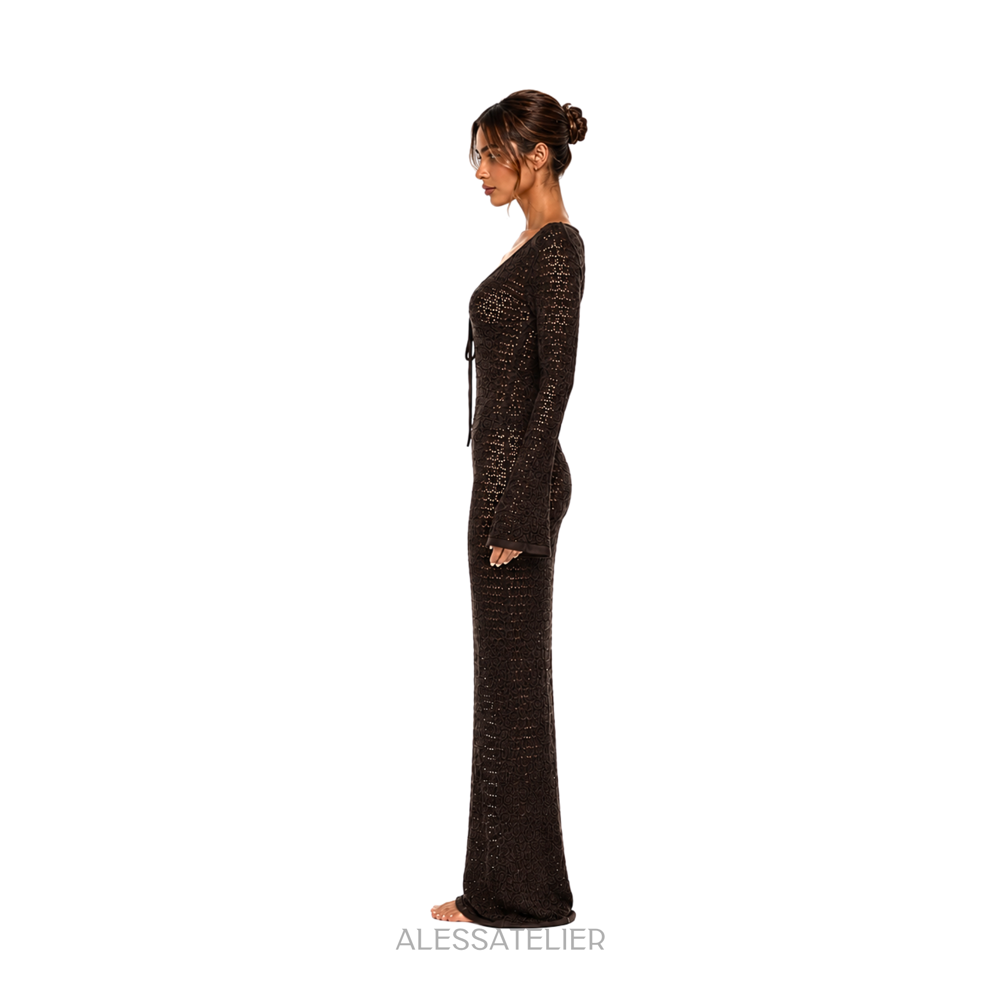 Ornella Cover Up, Dark Brown