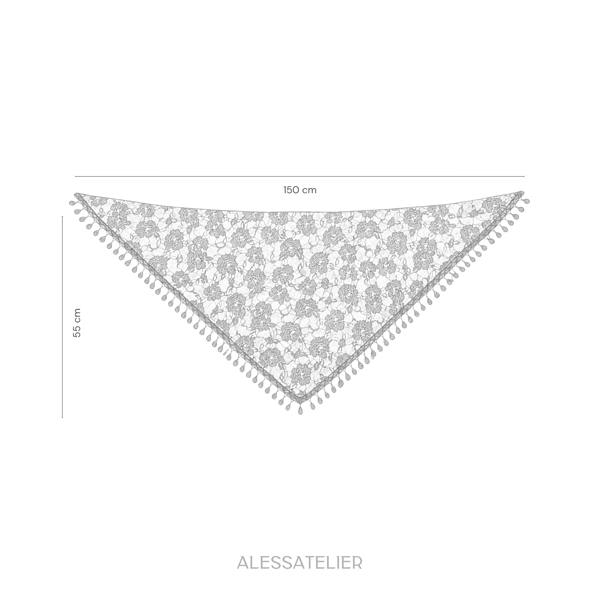 Mariah Lace Cloth, Bone