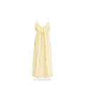Oriana Sheer Bohemian Blouse, Butter Yellow