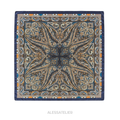 Farah Satin Cloth, Navy Blue