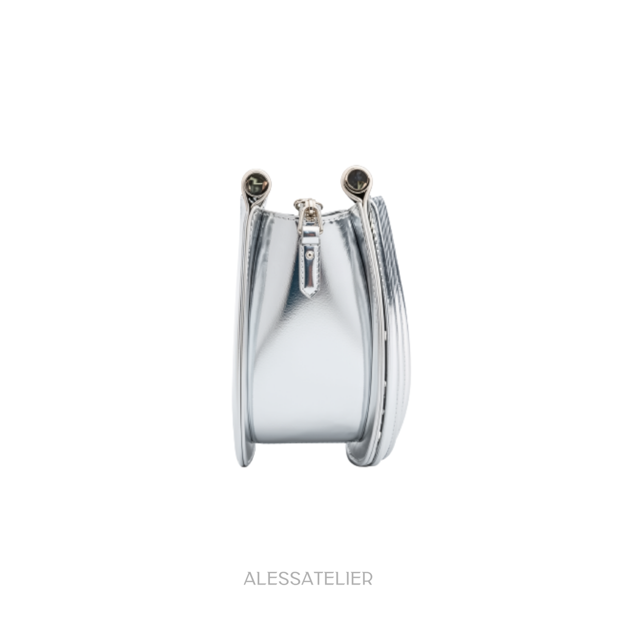 Rach Bag, Silver Vegan Leather