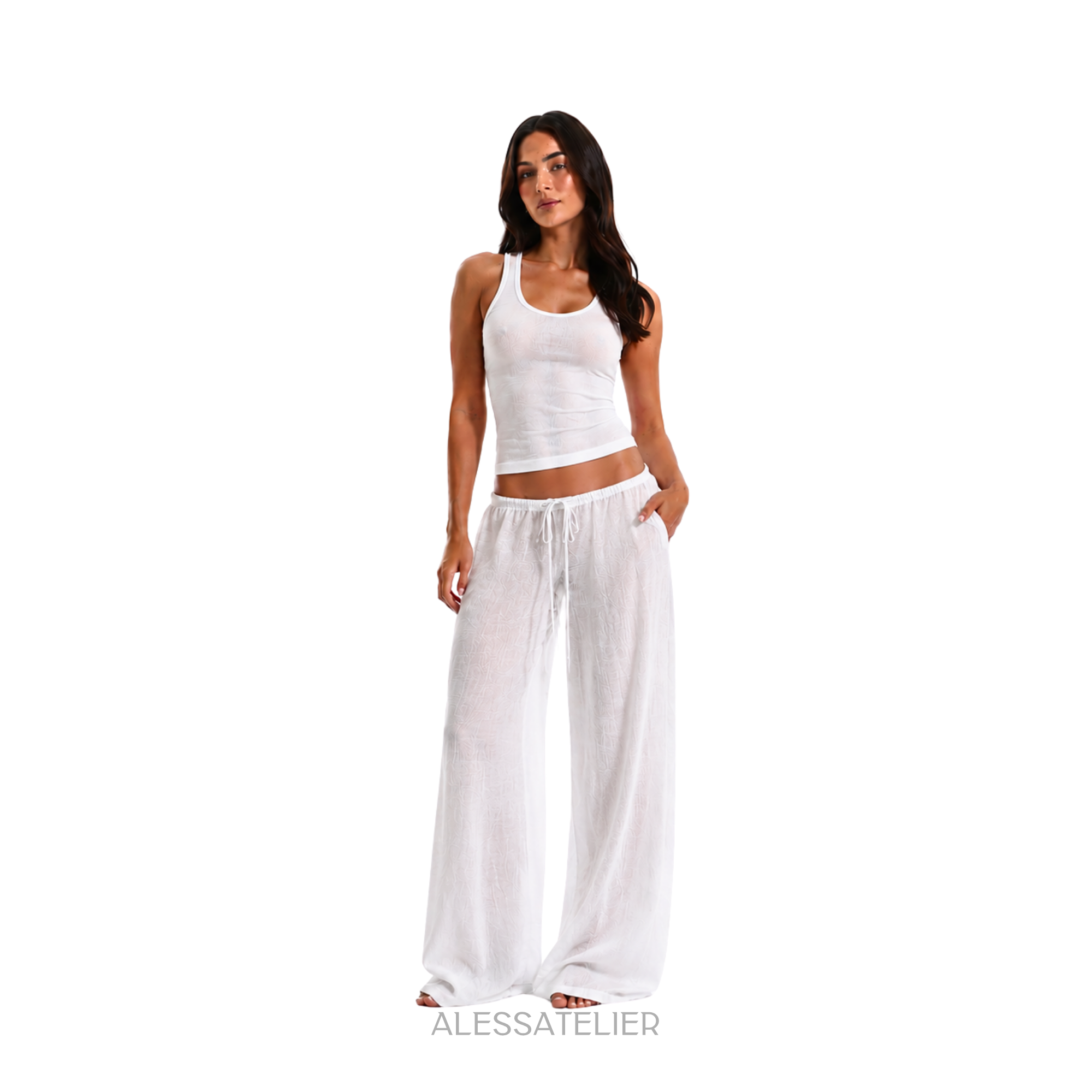 Roth Linen Pants, White